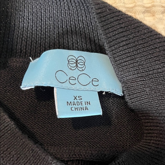 CeCe Black Knit Top - Picture 3 of 8